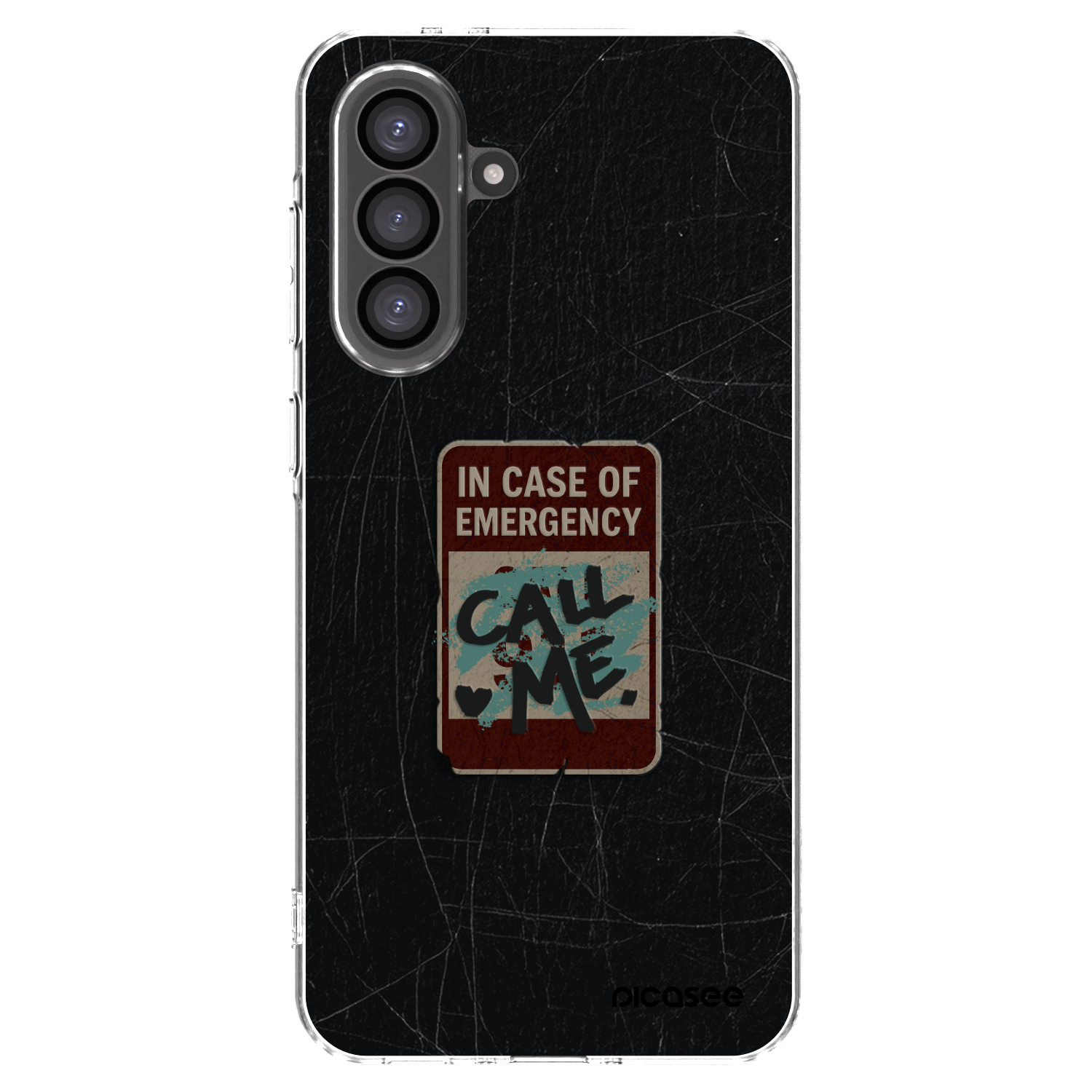 Picasee silikónový prehľadný obal pre Samsung Galaxy A36 5G - EMERGENCY