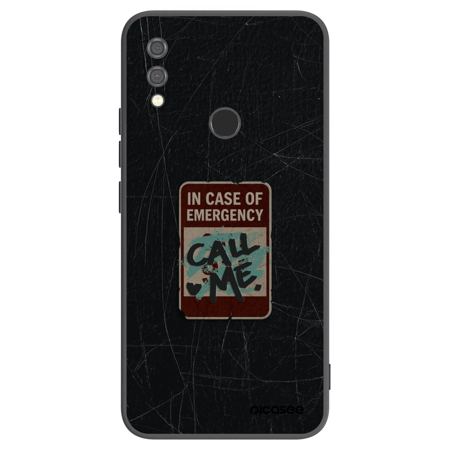 Picasee silikónový čierny obal pre Xiaomi Redmi Note 7 - EMERGENCY