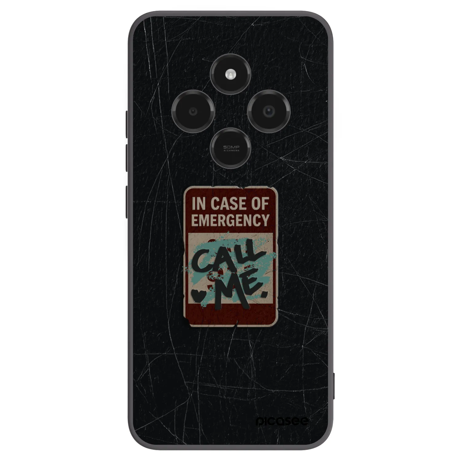 Picasee silikónový čierny obal pre Xiaomi Poco C75 - EMERGENCY