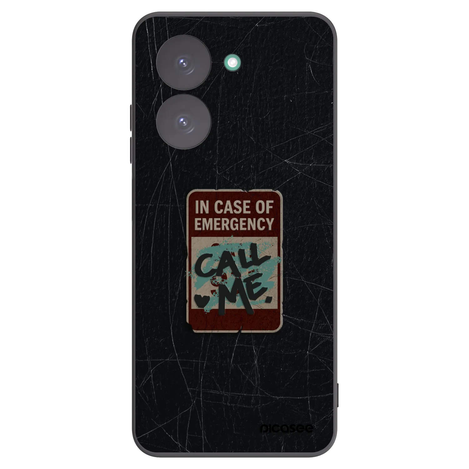 Picasee silikónový čierny obal pre Xiaomi Redmi A5 - EMERGENCY