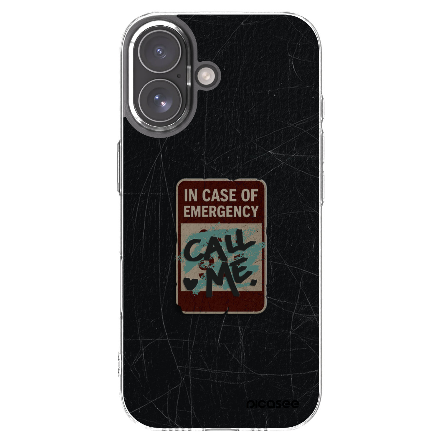 Picasee silikónový prehľadný obal pre Apple iPhone 17 - EMERGENCY