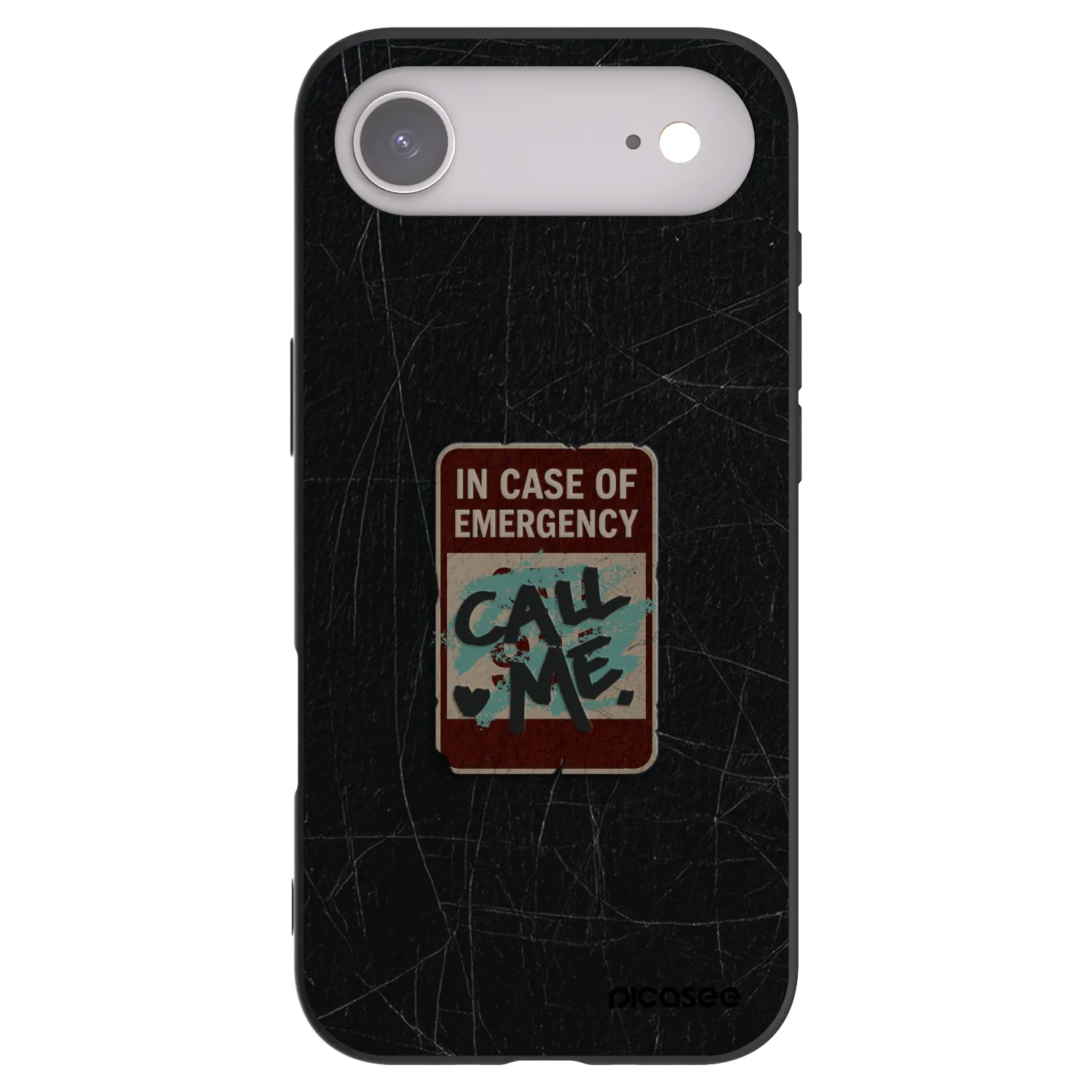 Picasee silikónový čierny obal pre Apple iPhone Air - EMERGENCY