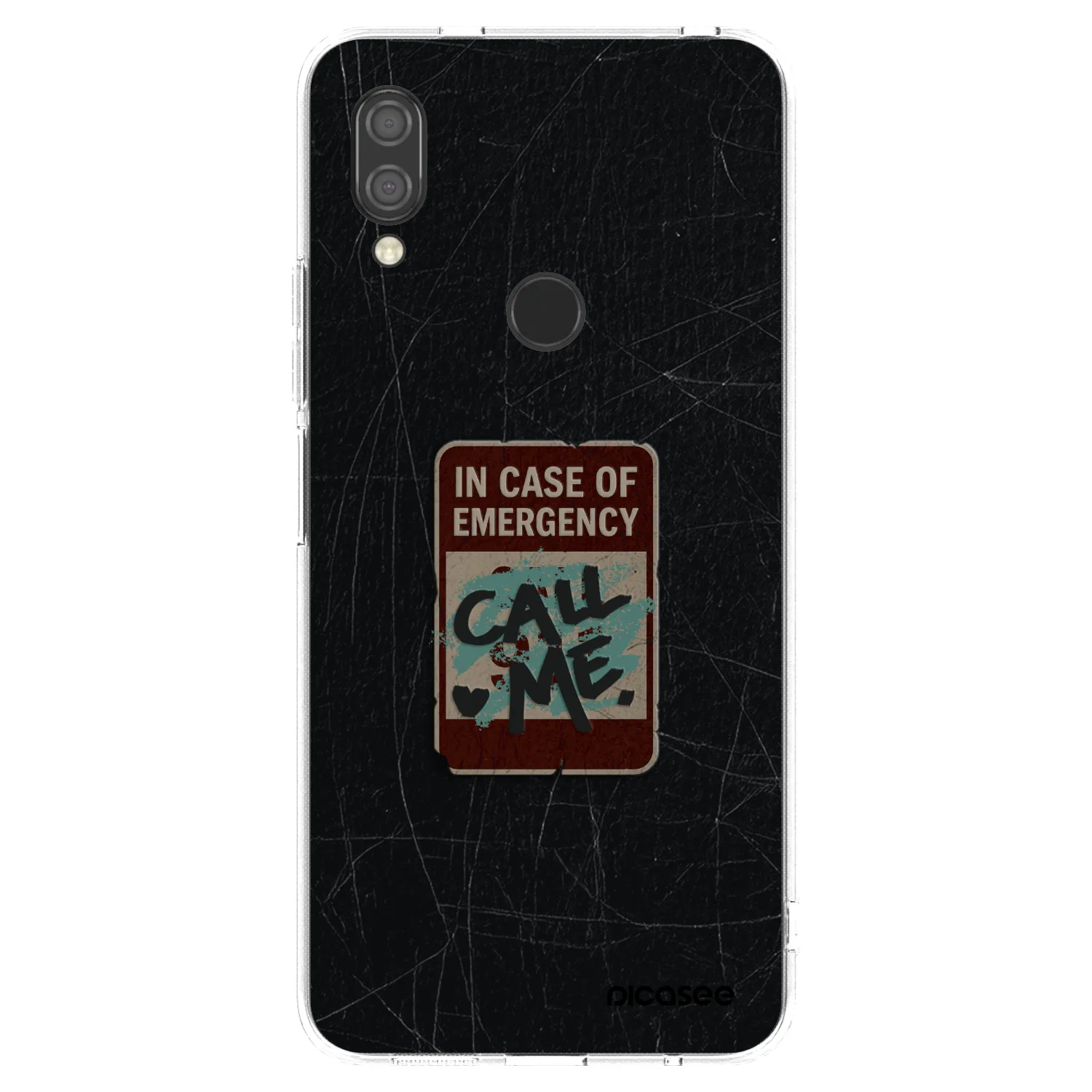 Picasee silikónový prehľadný obal pre Xiaomi Redmi 7 - EMERGENCY