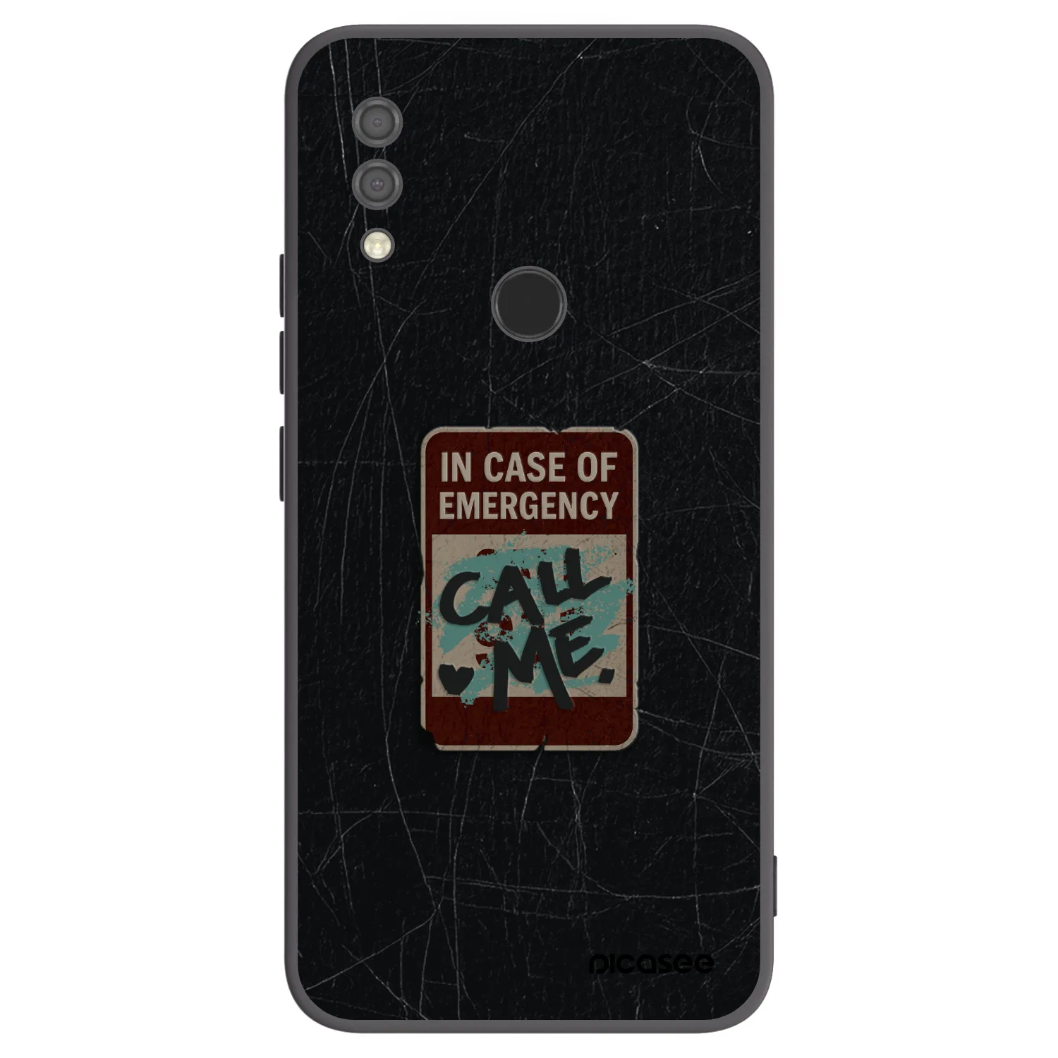 Picasee silikónový čierny obal pre Xiaomi Redmi 7 - EMERGENCY