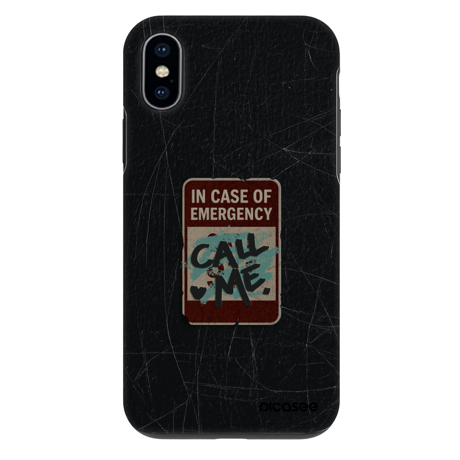 Picasee Fashion Case pre Apple iPhone X/XS - EMERGENCY