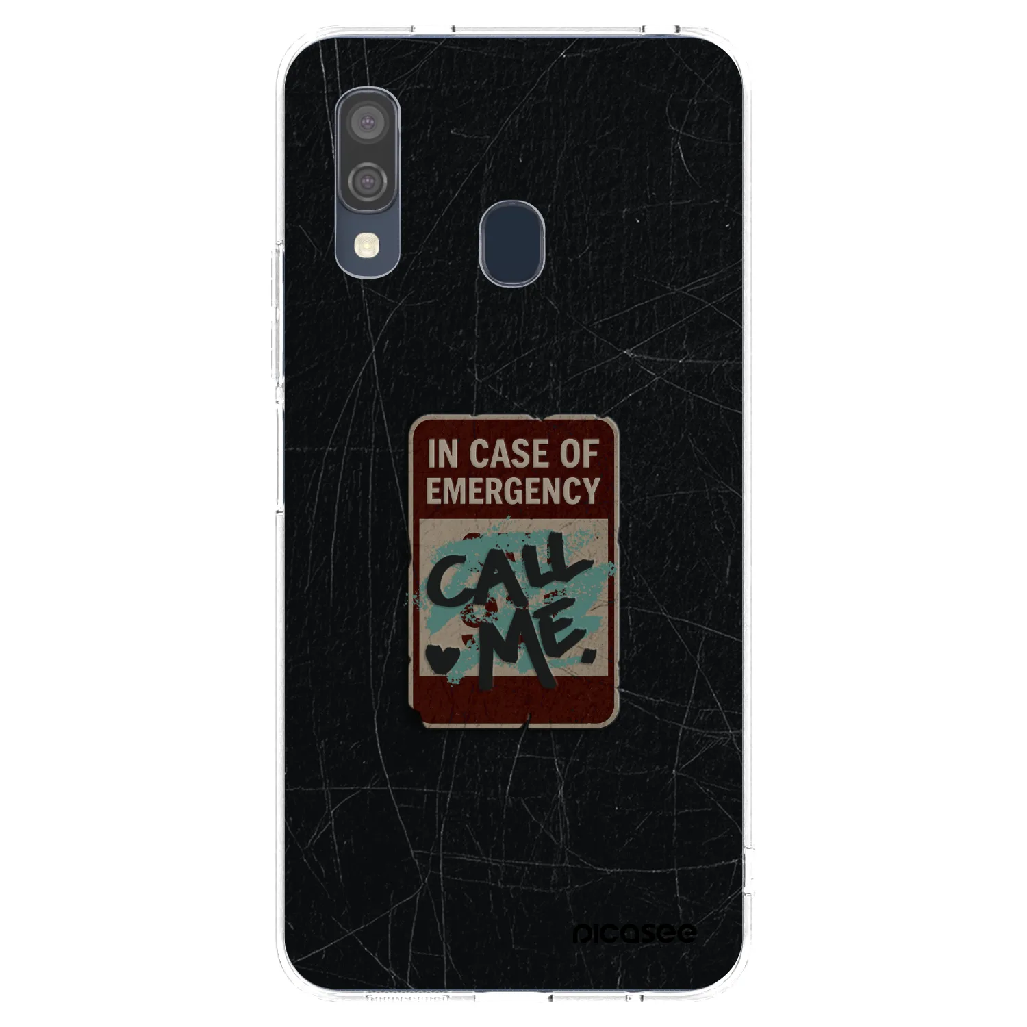 Silikónový prehľadný obal pre Samsung Galaxy A40 A405F - EMERGENCY