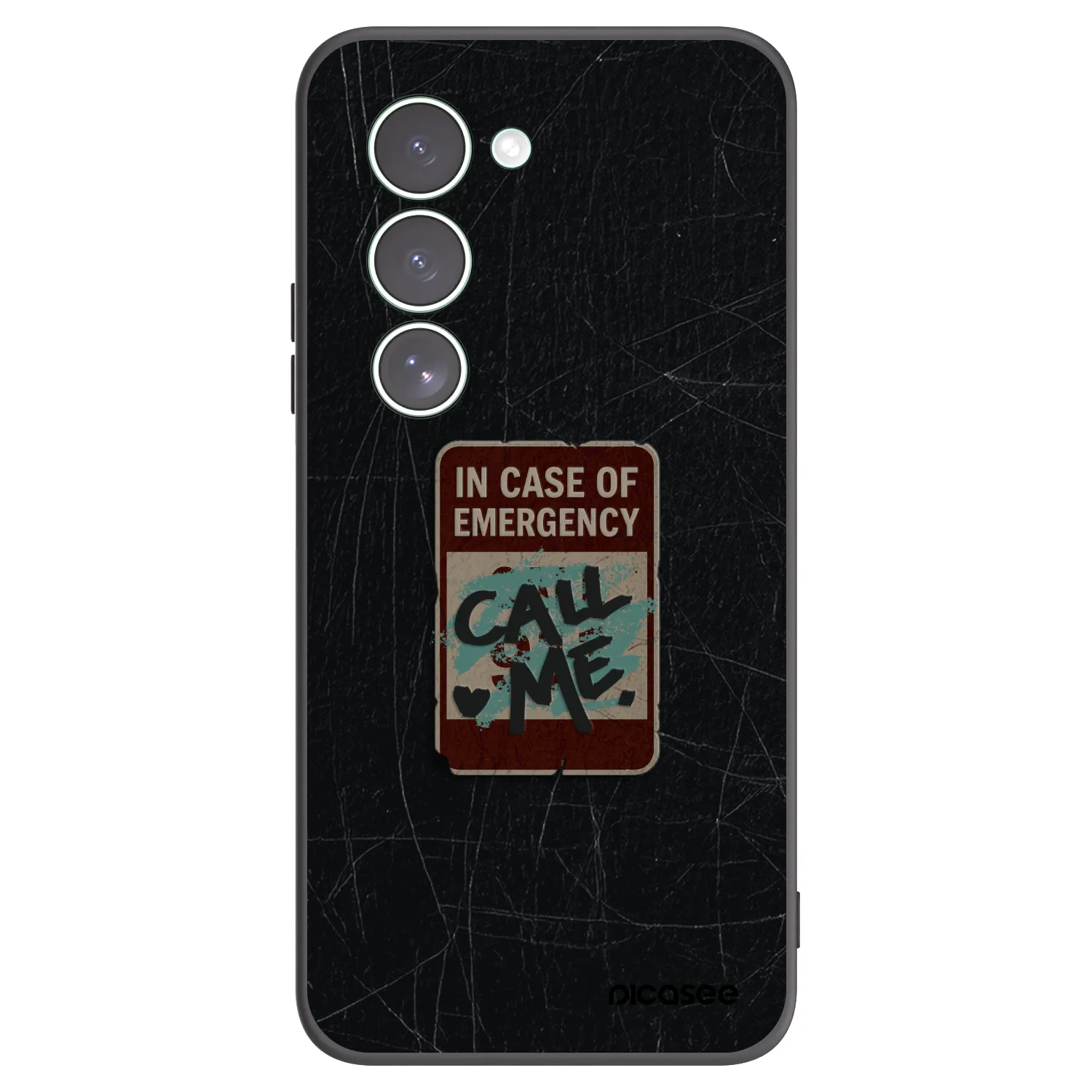Picasee silikónový čierny obal pre Xiaomi Redmi 15 5G - EMERGENCY
