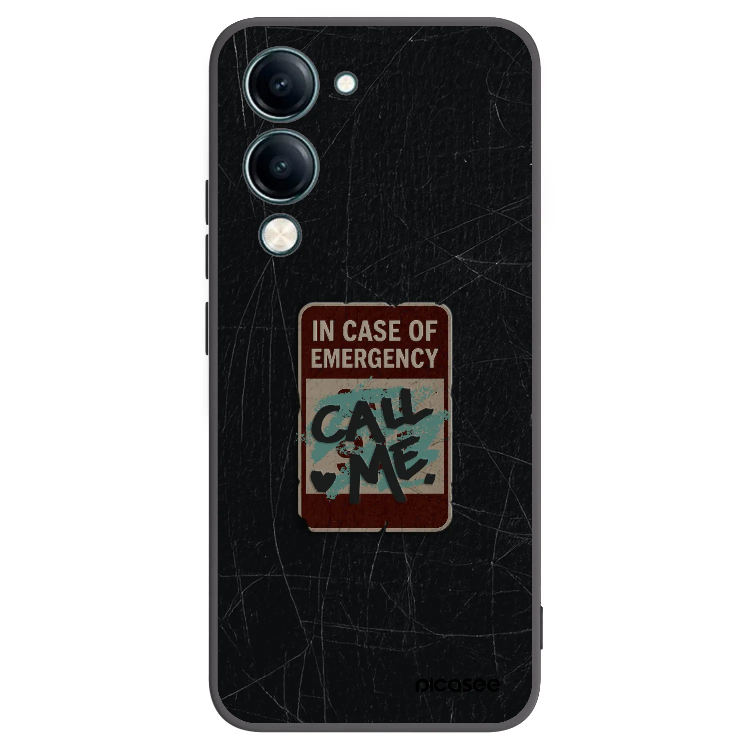 Picasee silikónový čierny obal pre Vivo Y29s 5G - EMERGENCY