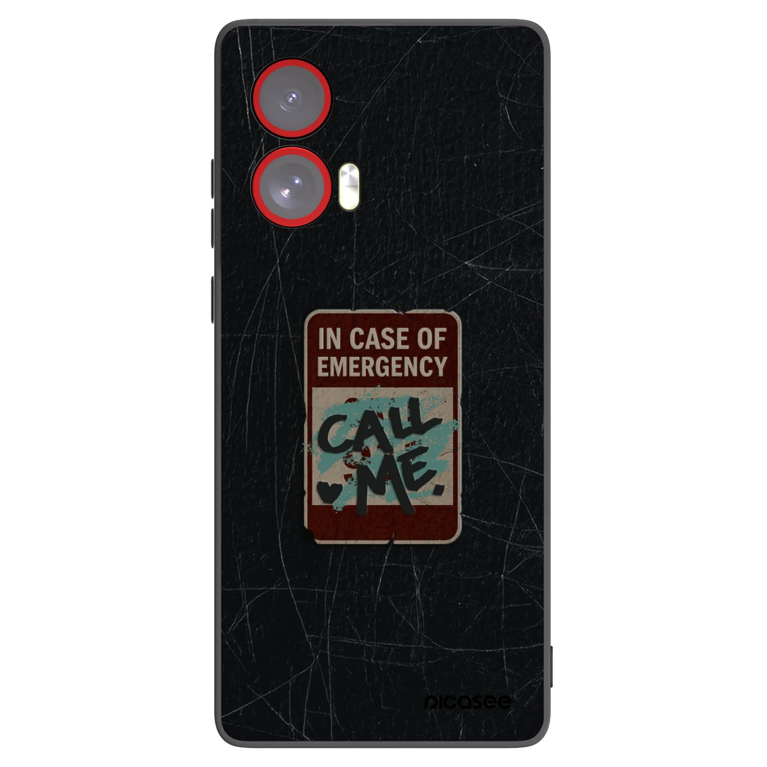 Silikónový čierny obal pre Motorola Edge 50 Fusion - EMERGENCY