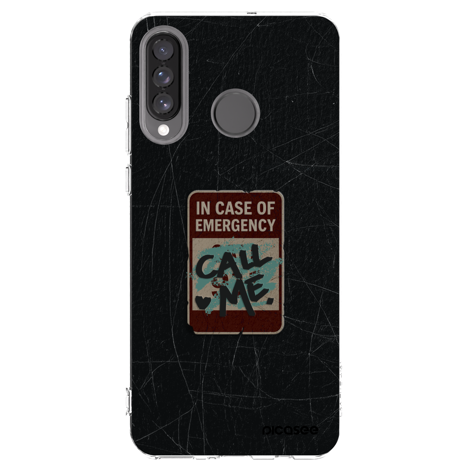 Picasee silikónový prehľadný obal pre Huawei P30 Lite - EMERGENCY