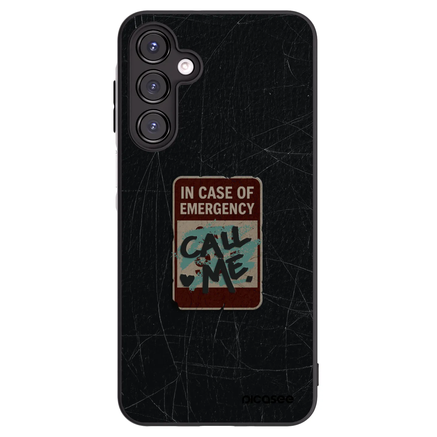 Picasee silikónový čierny obal pre Samsung Galaxy A16 4G - EMERGENCY