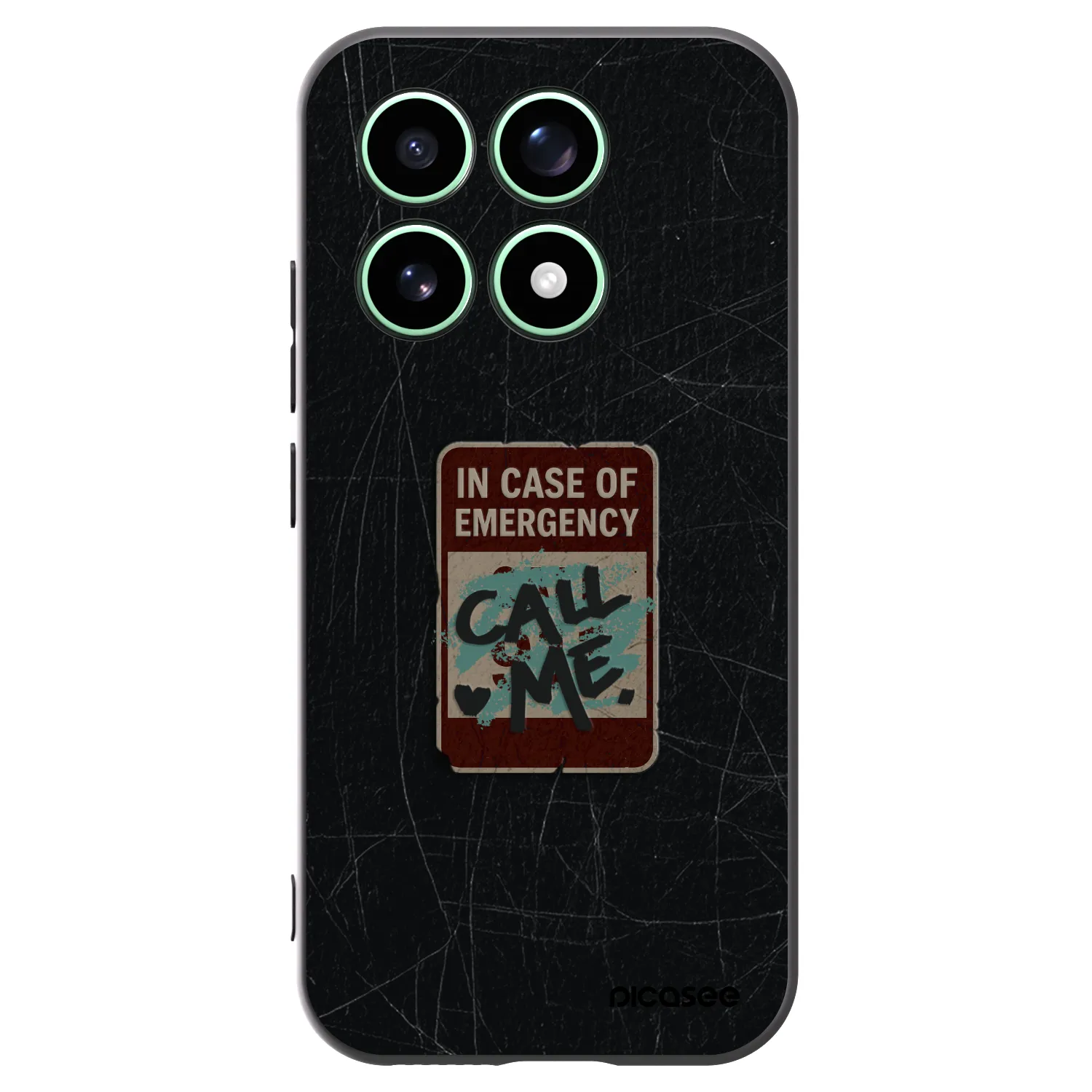 Picasee silikónový čierny obal pre Xiaomi 17 - EMERGENCY