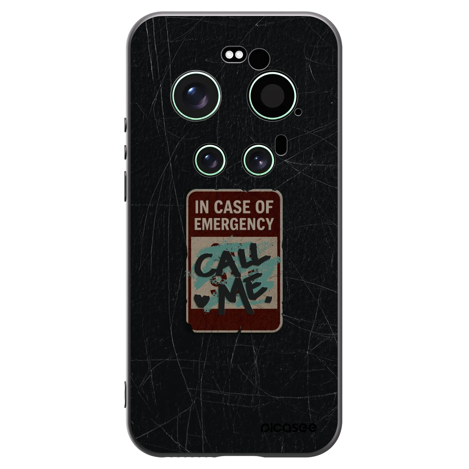 Picasee silikónový čierny obal pre Xiaomi 17 Ultra - EMERGENCY