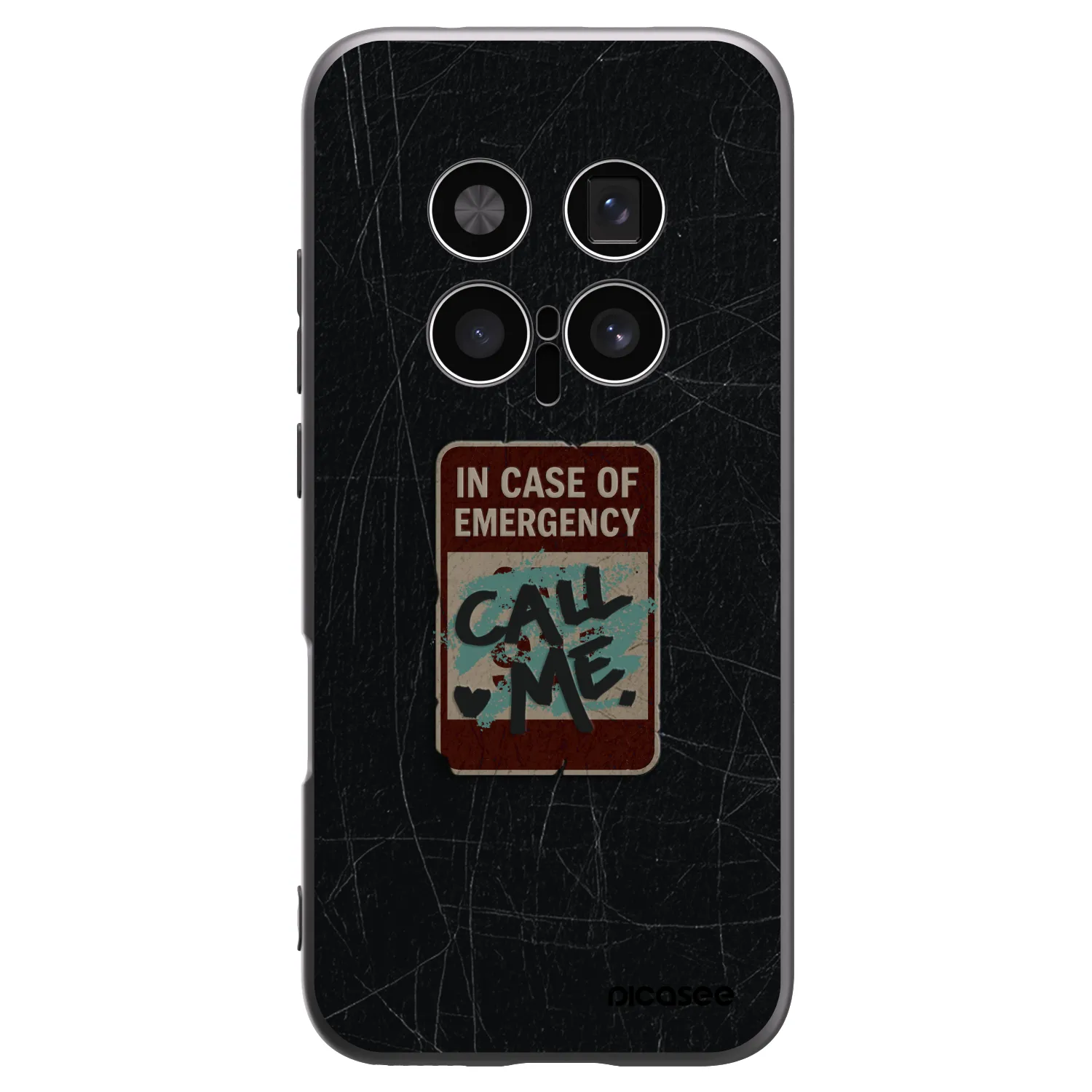 Picasee silikónový čierny obal pre Honor Magic8 Pro 5G - EMERGENCY