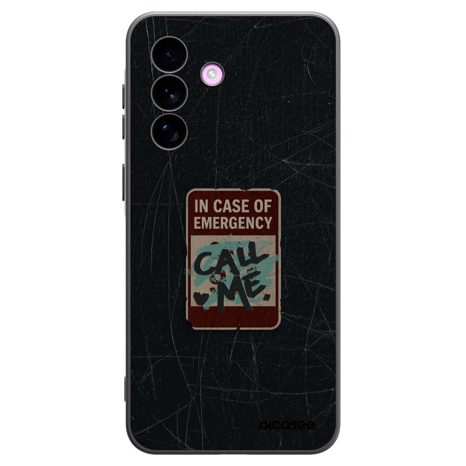 Picasee silikónový čierny obal pre Samsung Galaxy A57 5G - EMERGENCY