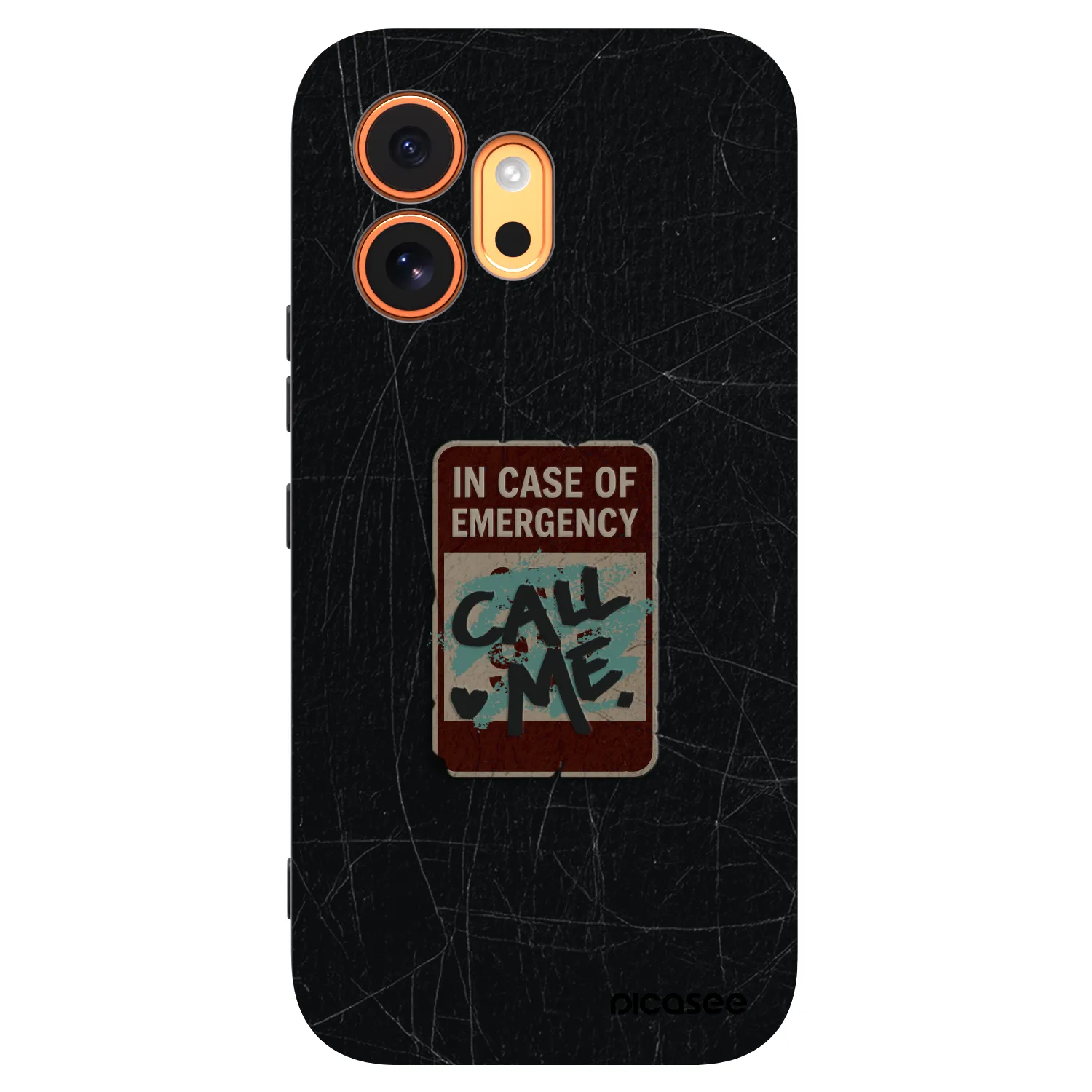 Picasee silikónový čierny obal pre Honor 600 - EMERGENCY