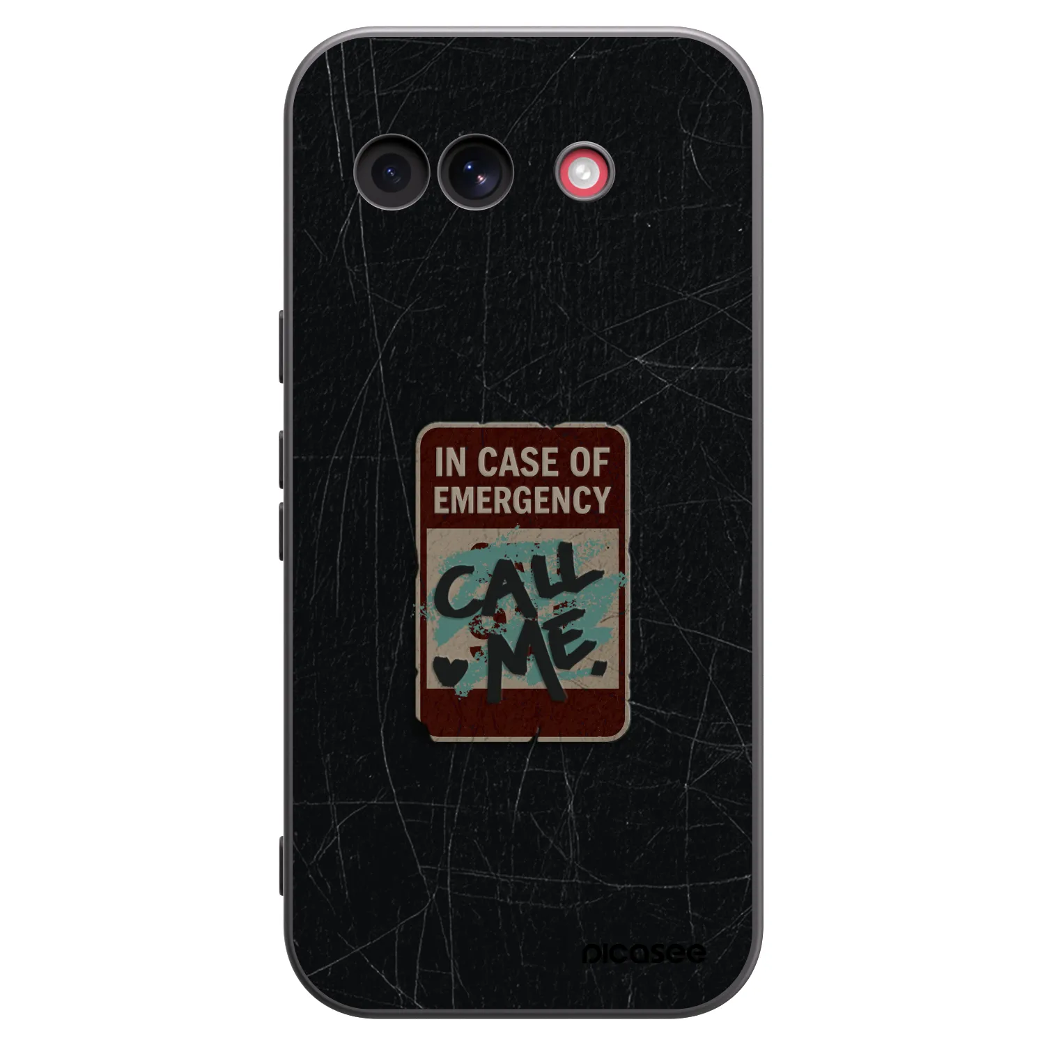 Picasee silikónový čierny obal pre Google Pixel 10a - EMERGENCY