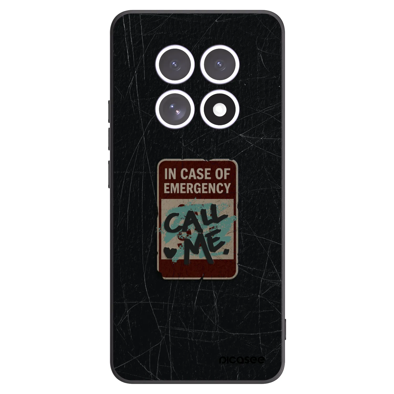 Picasee silikónový čierny obal pre Xiaomi Redmi Note 15 5G - EMERGENCY