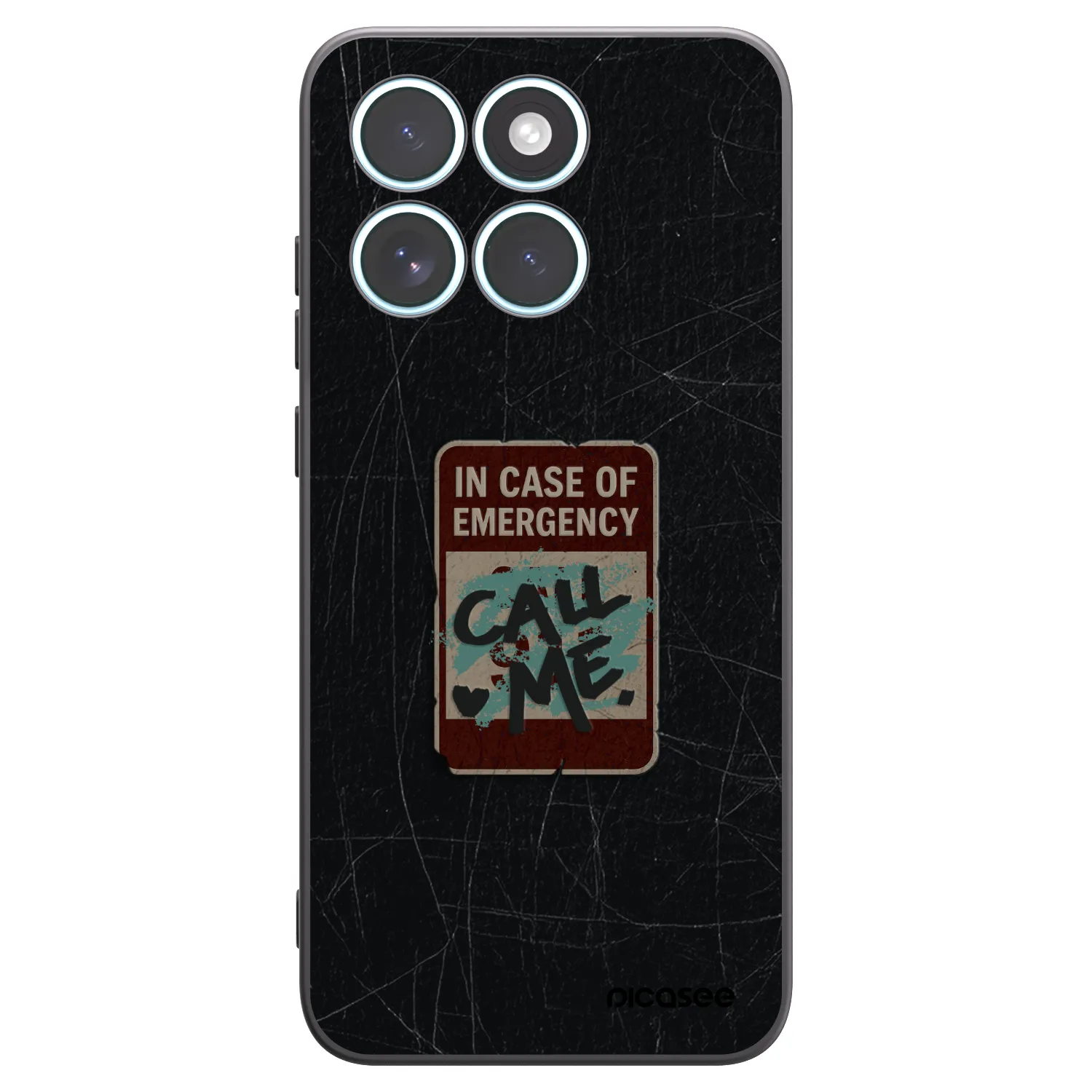 Picasee silikónový čierny obal pre Motorola Edge 70 Fusion - EMERGENCY