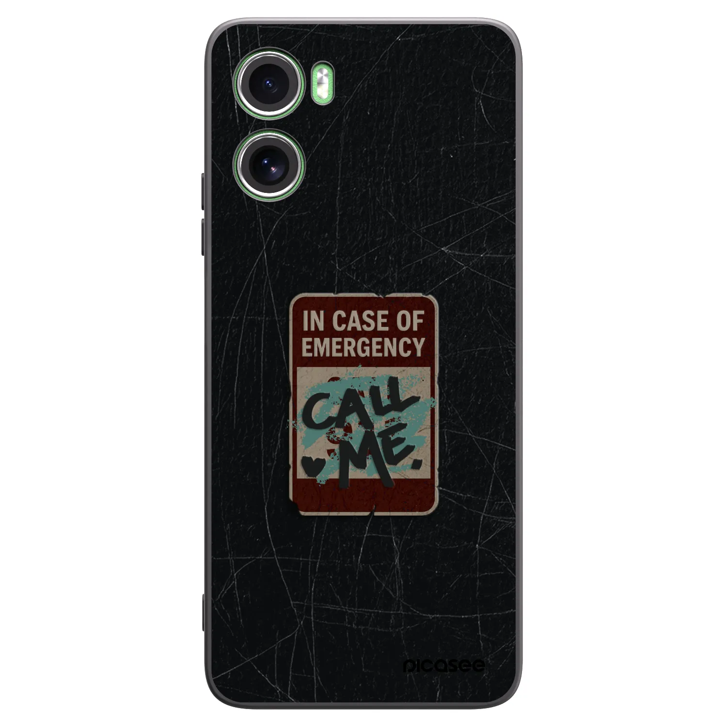 Picasee silikónový čierny obal pre Motorola Moto G06 - EMERGENCY