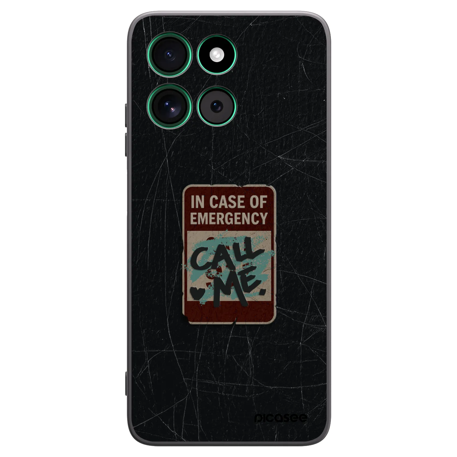 Picasee silikónový čierny obal pre Motorola Moto G57 Power - EMERGENCY