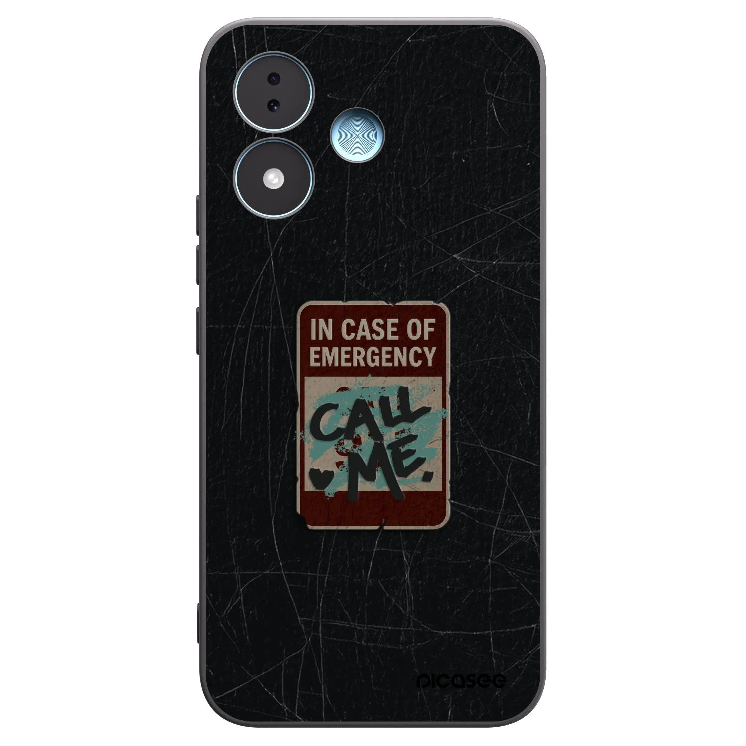 Picasee silikónový čierny obal pre Xiaomi Redmi Note 17 5G - EMERGENCY