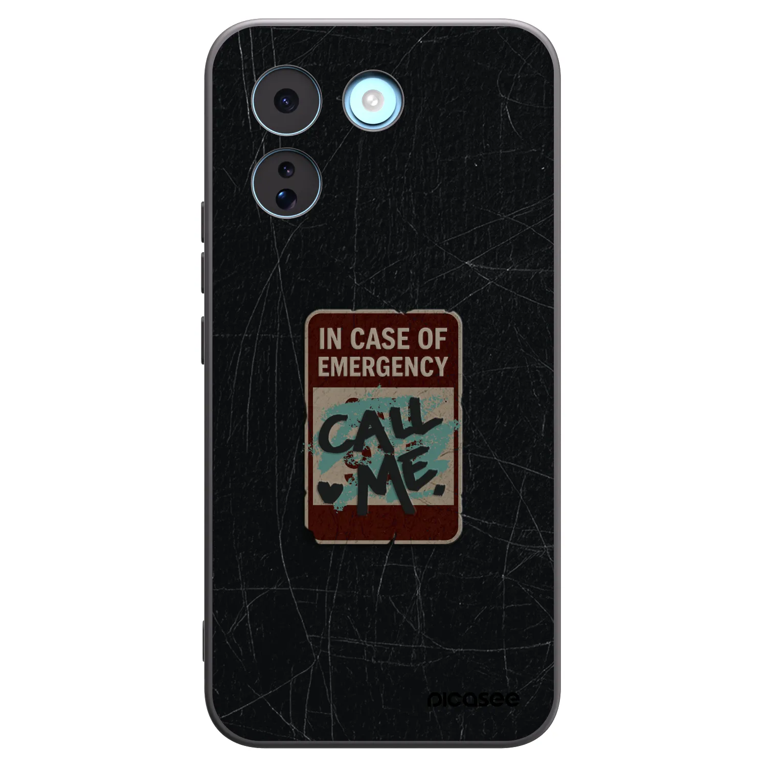 Picasee silikónový čierny obal pre Xiaomi Redmi Note 17 Pro MAX 5G - EMERGENCY