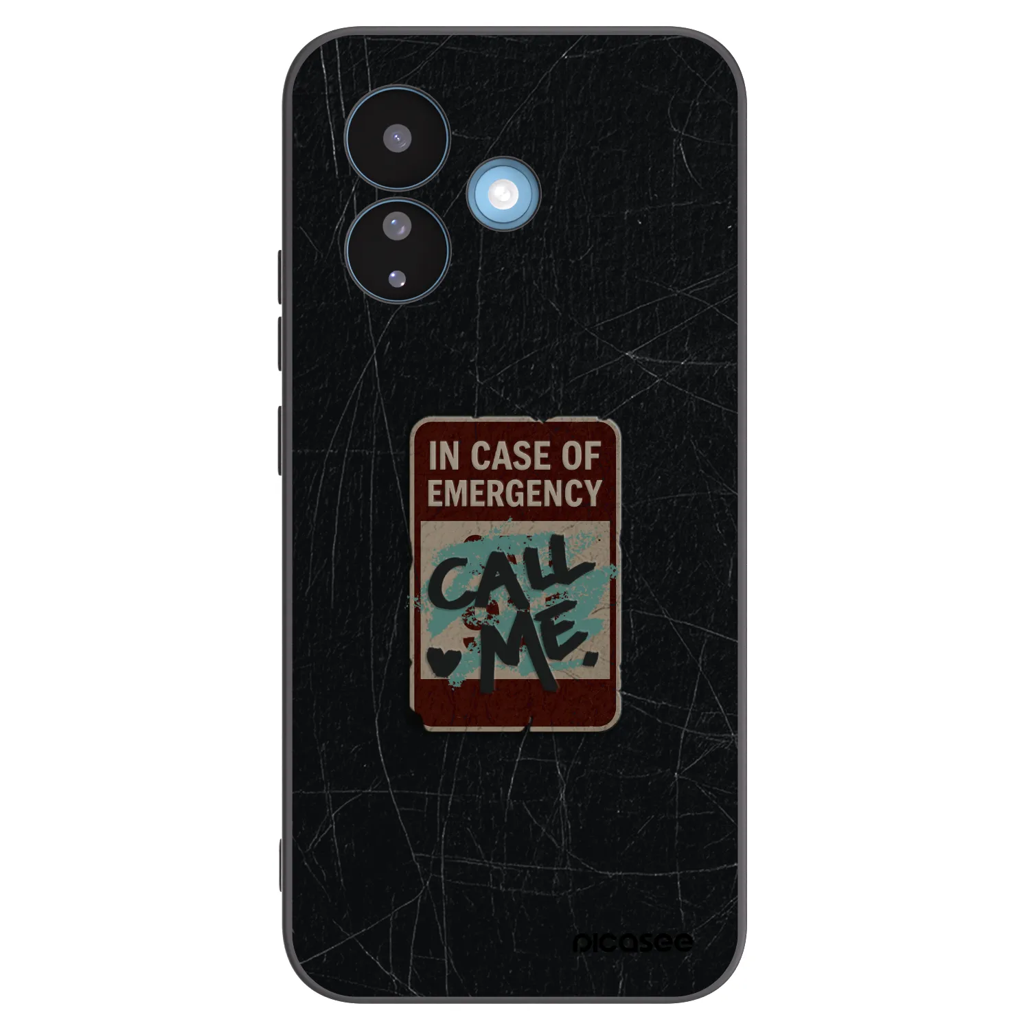 Picasee silikónový čierny obal pre Xiaomi Redmi Note 17 Pro 5G - EMERGENCY