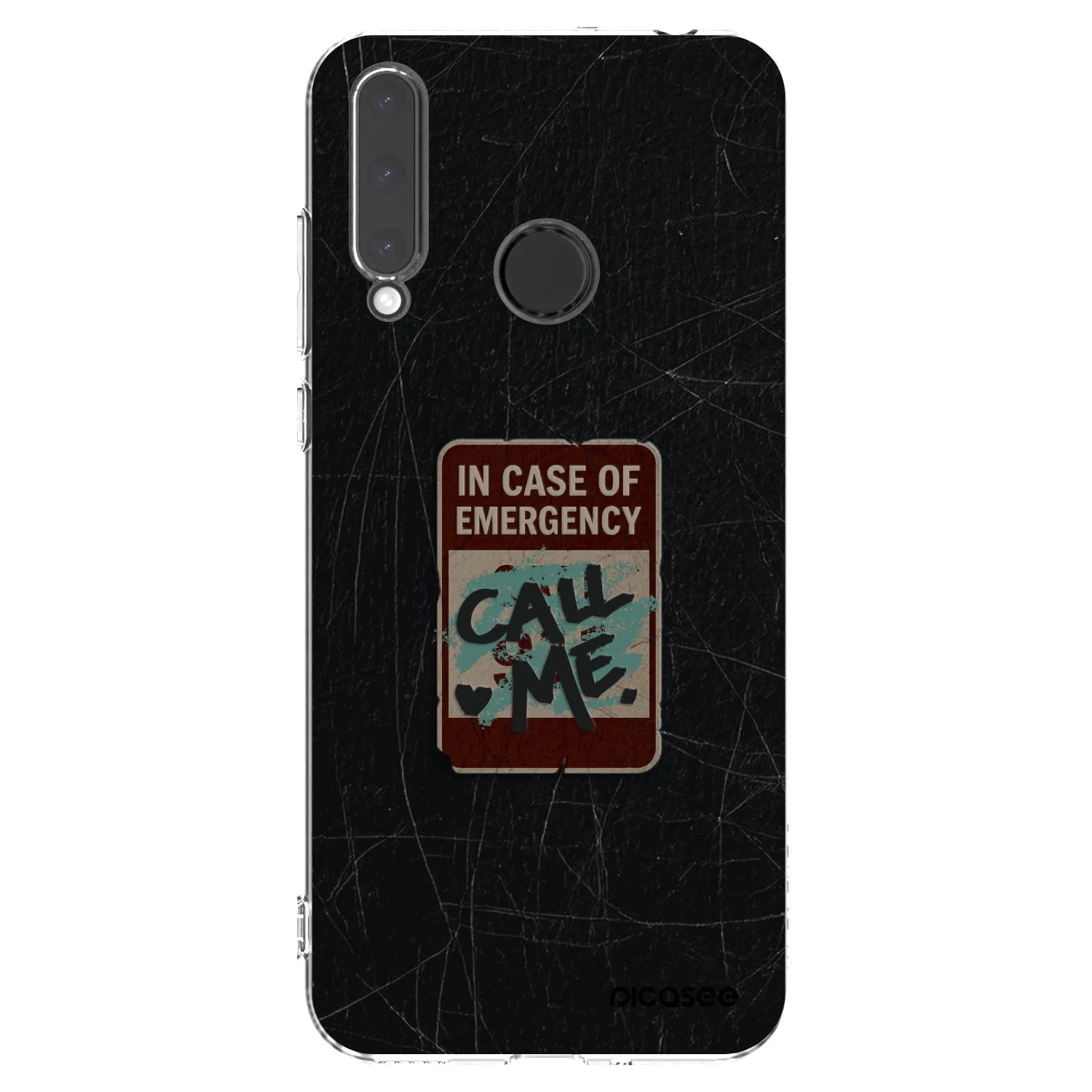 Picasee silikónový prehľadný obal pre Honor 20 Lite - EMERGENCY