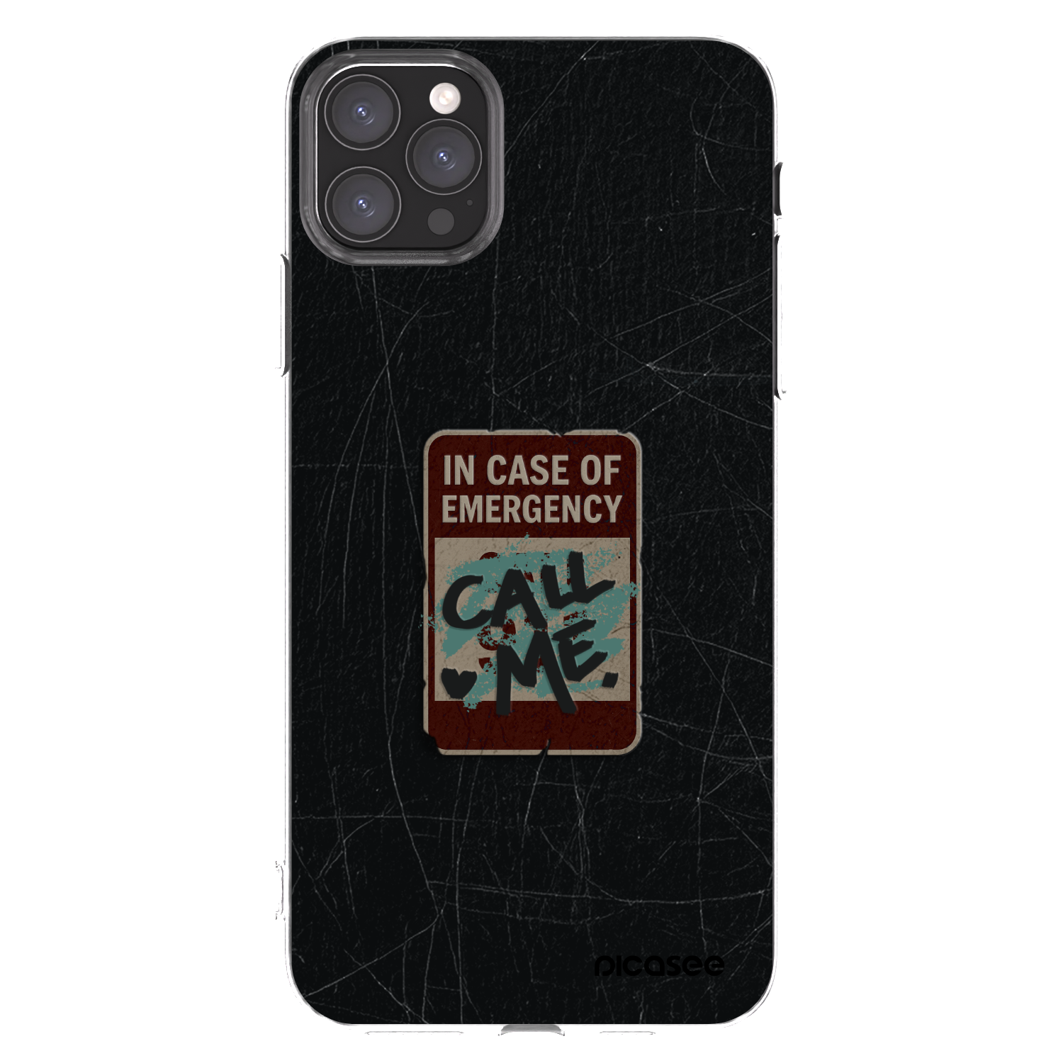 Picasee silikónový prehľadný obal pre Apple iPhone 11 Pro Max - EMERGENCY