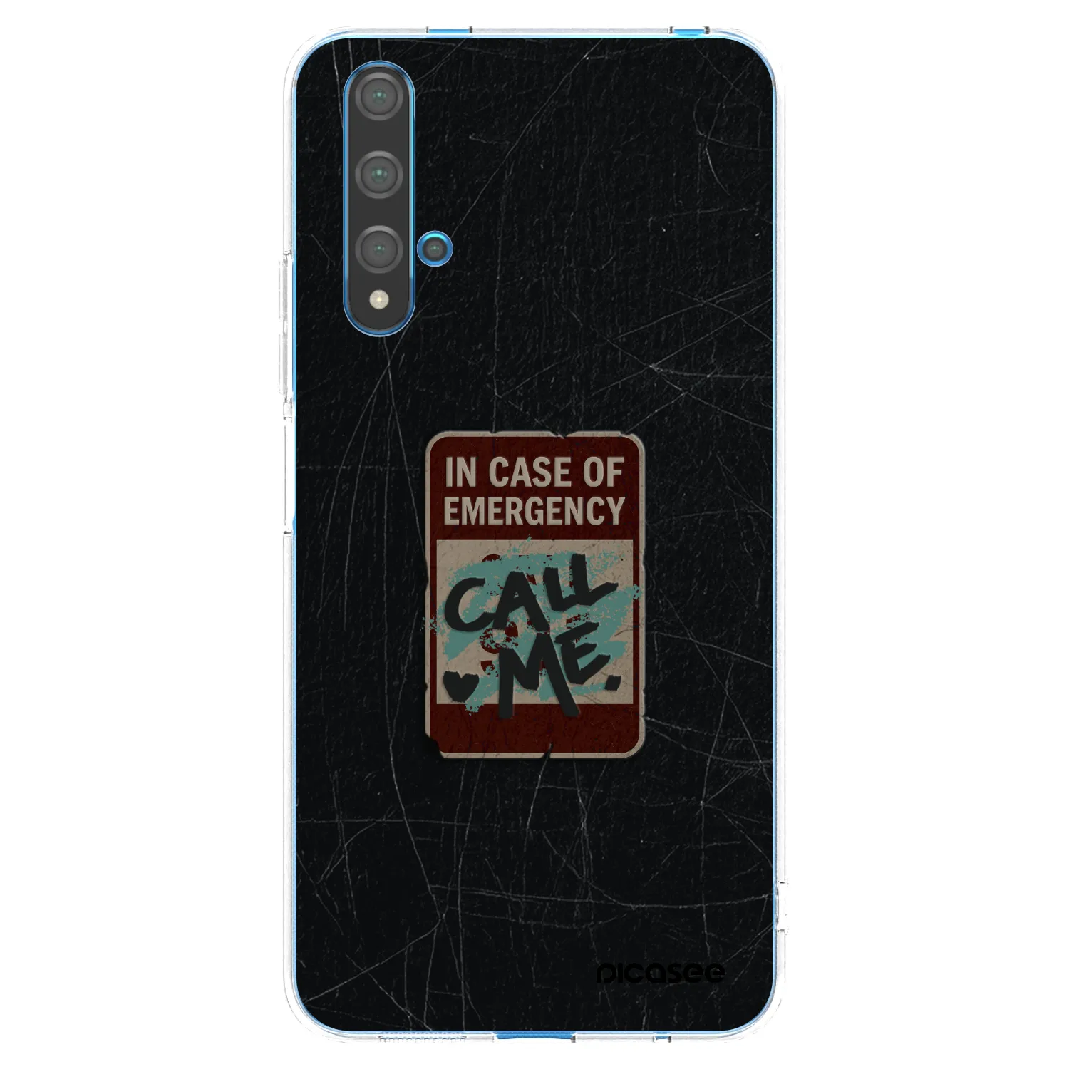 Picasee silikónový prehľadný obal pre Huawei Nova 5T - EMERGENCY