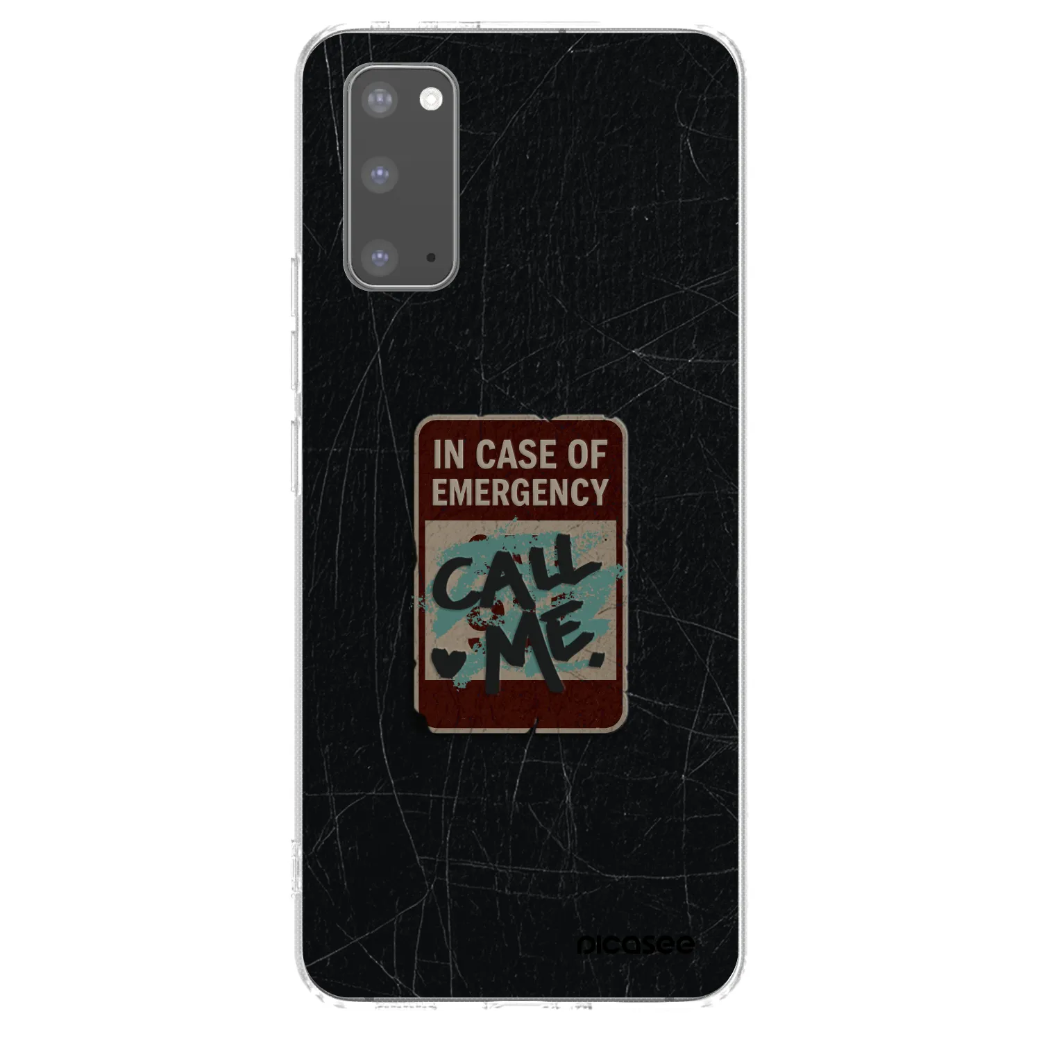 Picasee silikónový prehľadný obal pre Samsung Galaxy S20 G980F - EMERGENCY
