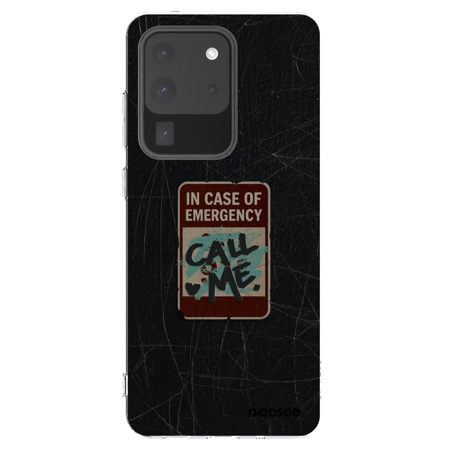 Picasee silikónový prehľadný obal pre Samsung Galaxy S20 Ultra 5G G988F - EMERGENCY