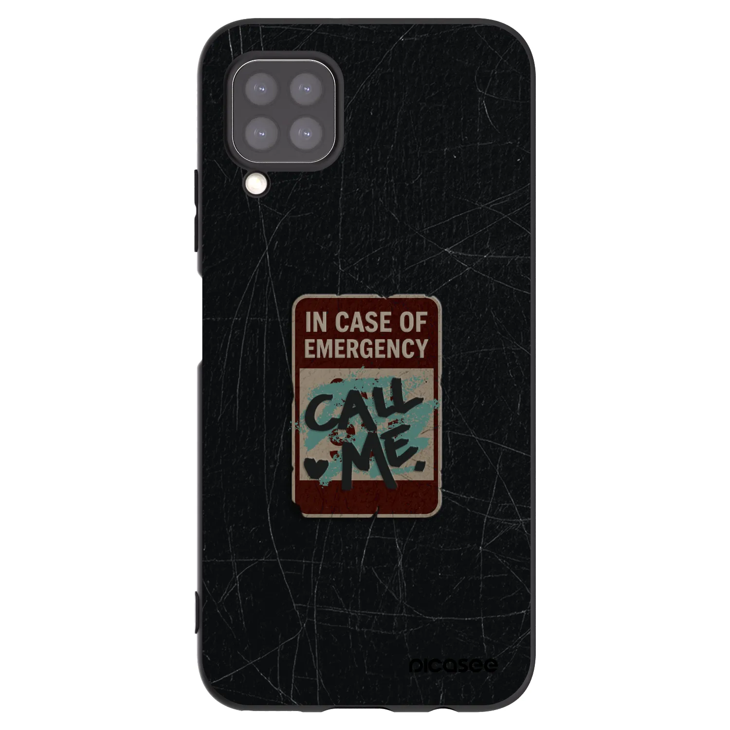 Picasee silikónový čierny obal pre Huawei P40 Lite - EMERGENCY