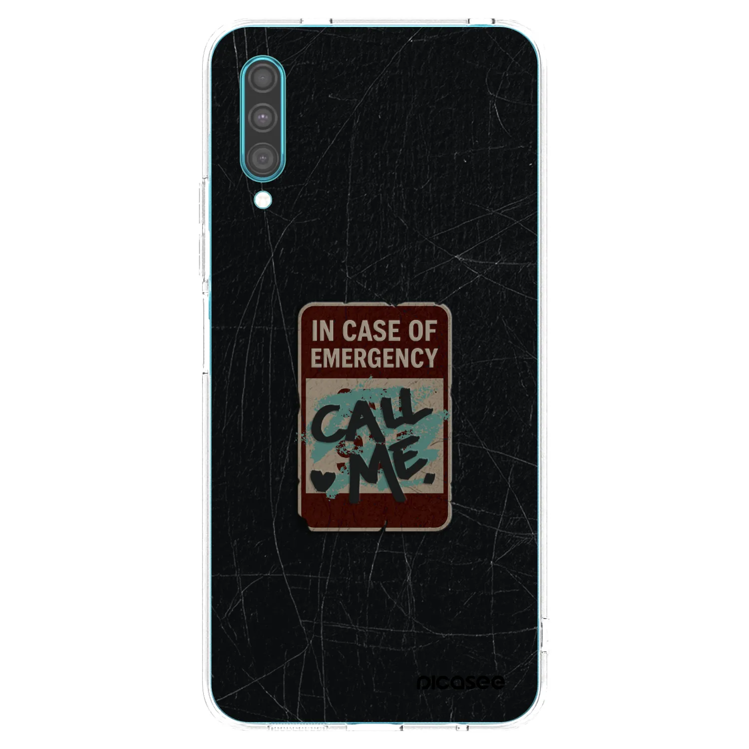 Picasee silikónový prehľadný obal pre Samsung Galaxy A30s A307F - EMERGENCY