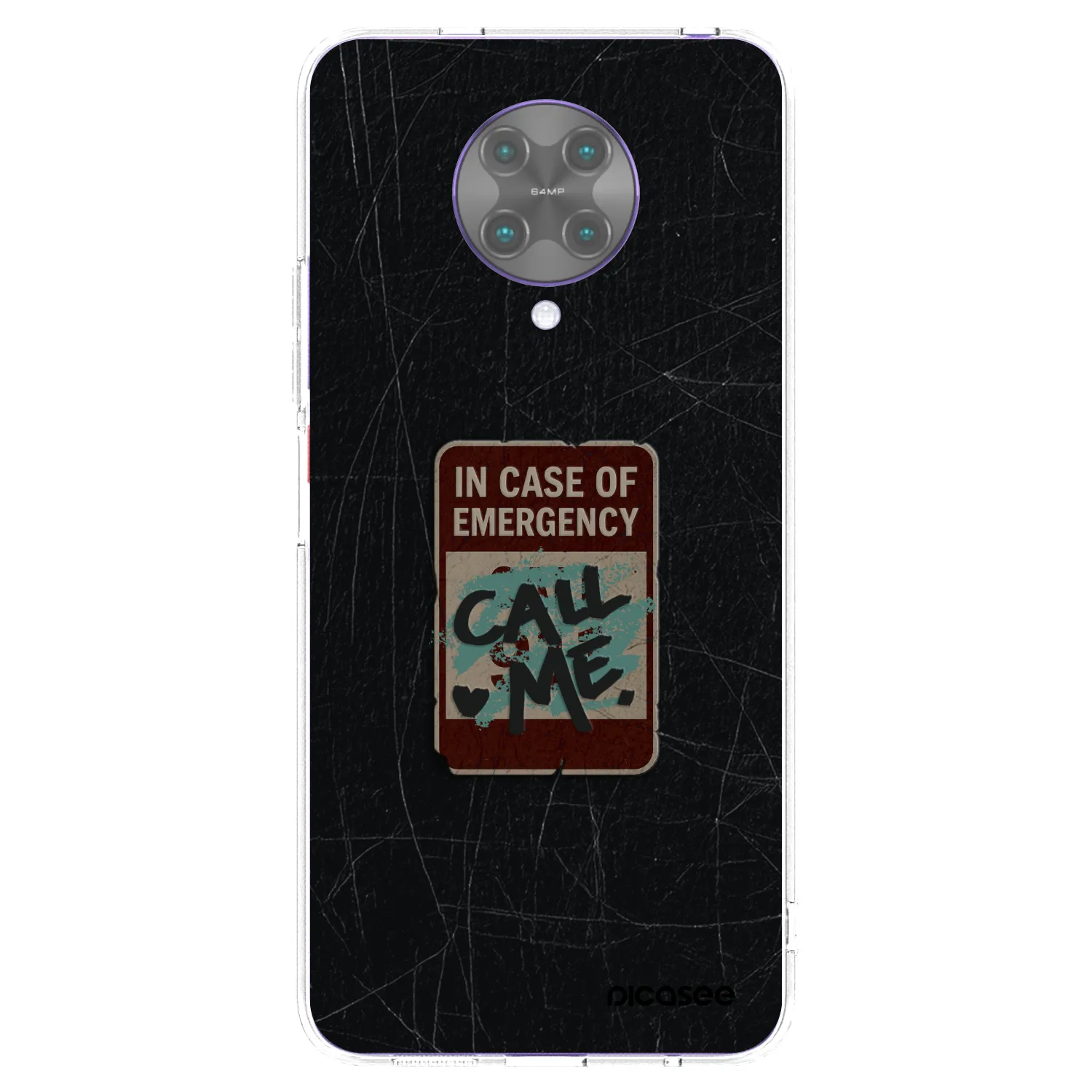 Silikónový prehľadný obal pre Xiaomi Poco F2 Pro - EMERGENCY