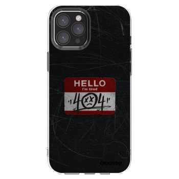 Picasee silikónový prehľadný obal pre Apple iPhone 12 Pro Max - HELLO 404