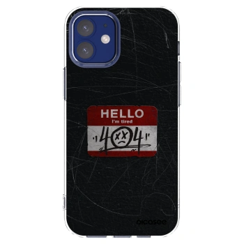 Picasee silikónový prehľadný obal pre Apple iPhone 12 mini - HELLO 404