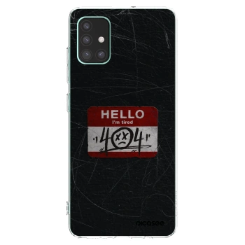 Picasee silikónový prehľadný obal pre Samsung Galaxy M51 M515F - HELLO 404