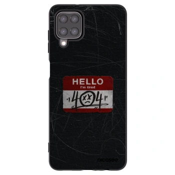 Picasee silikónový čierny obal pre Samsung Galaxy A12 A125F - HELLO 404
