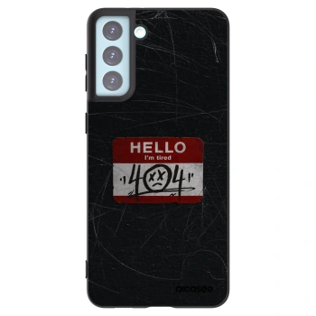 Picasee silikónový čierny obal pre Samsung Galaxy S21+ 5G G996F - HELLO 404