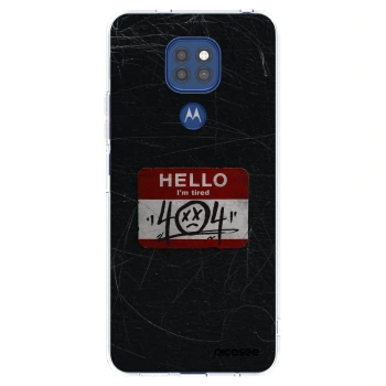 Picasee silikónový prehľadný obal pre Motorola Moto G9 Play - HELLO 404