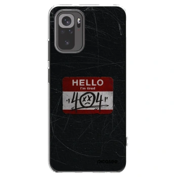Picasee silikónový prehľadný obal pre Xiaomi Redmi Note 10 - HELLO 404