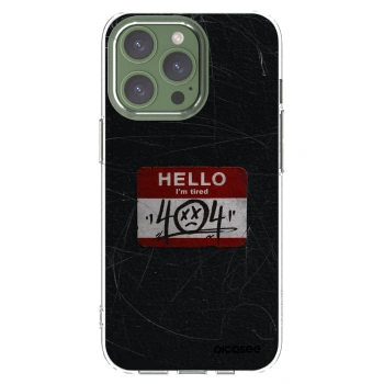 Picasee silikónový prehľadný obal pre Apple iPhone 13 Pro - HELLO 404