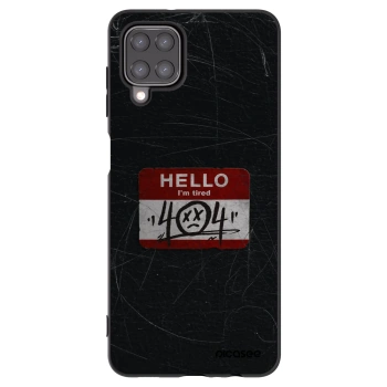 Picasee silikónový čierny obal pre Samsung Galaxy M12 M127F - HELLO 404