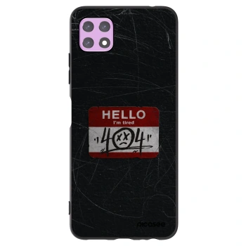 Picasee silikónový čierny obal pre Samsung Galaxy A22 A226B 5G - HELLO 404