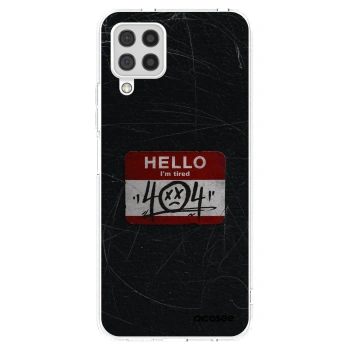 Picasee silikónový prehľadný obal pre Samsung Galaxy A22 A225F 4G - HELLO 404