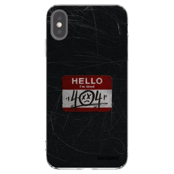 Picasee silikónový prehľadný obal pre Apple iPhone XS Max - HELLO 404