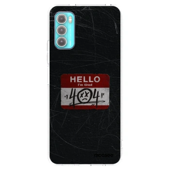 Picasee silikónový prehľadný obal pre Motorola Moto G60 - HELLO 404