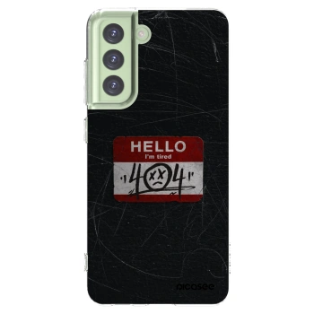 Picasee silikónový prehľadný obal pre Samsung Galaxy S21 FE 5G - HELLO 404